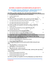 Câu hỏi ôn tâp đường lối quân sự | Đại học Bách Khoa Hà Nội