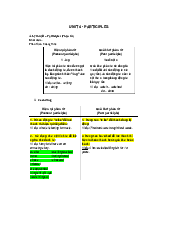 Unit 4: Participles - Tiếng anh cơ bản | Đại học Lao Động - Xã hội