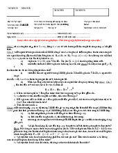 Đề thi cuối kỳ môn Kinh tế vi mô | Học viện Nông nghiệp Việt Nam