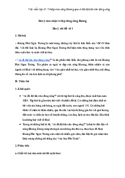 Vẻ đẹp của sông Hương qua Ai đã đặt tên cho dòng sông | Văn mẫu lớp 12