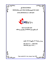 Báo cáo kiến tập Giao dịch thương mại quốc tế | Giao dịch thương mại quốc tế | Trường Đại học Công nghiệp TP.HCM