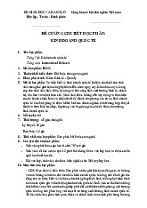 Đề cương chi tiết học phần kinh doanh quốc tế | Trường Đại học Kinh tế Thành phố Hồ Chí Minh