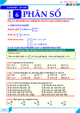 Phương pháp giải toán phân số Toán 6 KNTTVCS