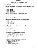 Trắc nghiệm và Bài tập Chương 1 & 2 môn Kinh tế vi mô | Trường Đại học Kinh Tế Quốc Dân