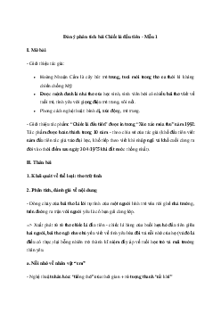 Dàn ý phân tích bài thơ Chiếc lá đầu tiên (2 Mẫu) | Văn mẫu lớp 10 Chân trời sáng tạo