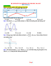 Đề Cương Ôn Tập Giữa Học Kỳ 1 Toán 12 Kết Nối Tri Thức 2024-2025