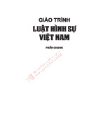 Giáo trình Luật hình sự phần chung