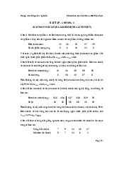 Bài tập chương 3 - Xác suất thống kê| Trường đại học Điện Lực