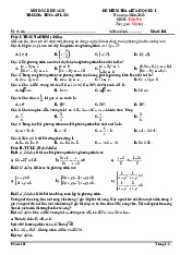 Đề giữa học kỳ 1 Toán 9 năm 2025 – 2026 trường THCS An Lão – Ninh Bình