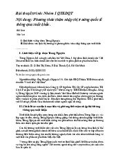 Phương thức thâm nhập thị trường quốc tế thông qua xuất khẩu môn Quản trị kinh doanh | Trường Đại học Kinh doanh và Công nghệ Hà Nội