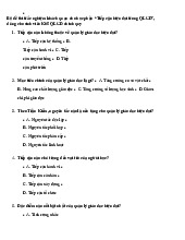 Bộ đề thi giữa kỳ trắc nghiệm khách quan Môn Quản lí giáo dục | Đại học Vinh