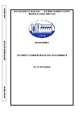 Đồ án tốt nghiệp: Xây dựng website bán hàng E-commerce môn Công nghệ thông tin | Trường Đại học Thủy Lợi