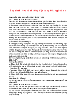 Soạn bài Thực hành tiếng Việt trang 64 | Ngữ văn 8 sách Kết nối tri thức