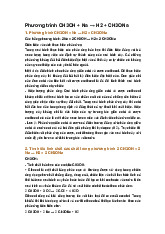 Phương trình CH3OH + Na → H2 + CH3ONa