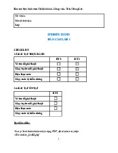 MẪU BÁO CÁO LAB 4 | MÔN HỆ ĐIỀU HÀNH