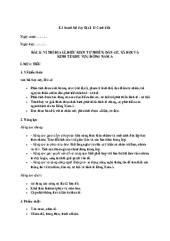 Giáo án Địa lí 11 Cánh diều