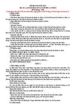 Giáo án Giáo dục Kinh tế và Pháp luật 10 sách Kết nối tri thức với cuộc sống | Đề 10