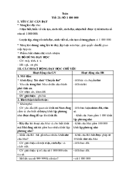 Giáo án Toán lớp 4 Tuần 5 | Kết nối tri thức
