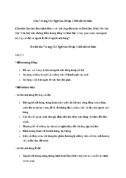 Quan niệm của người Hy Lạp cổ đại và người Ê-đê về người anh hùng | Ngữ văn 10 Kết Nối Tri Thức