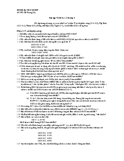Đề cương bài tập ôn tập môn Vi xử lý nội dung chương 3 | Đại học Bách khoa Thành phố Hồ Chí Minh