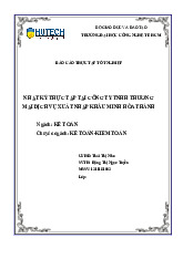 Báo cáo nhật ký thực tập tại Công ty TNHH Thương mại dịch vụ xuất nhập khẩu Minh Hòa Thành môn Kế toán kinh doanh xuất nhập khẩu | Đại học kinh tế Quốc dân
