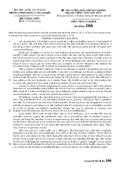 Đề thi vào 10 Chuyên Tiếng Anh Phổ thông năng khiếu Hồ Chí Minh năm 2010
