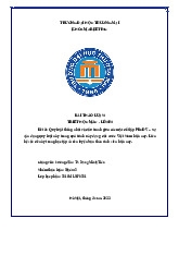 Quy luật thống nhất và đấu tranh giữa các mặt đối lập PBCDV | Bài thảo luận triết học