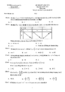 Đề thi giữa học kì 1 Toán 12 năm 2020 – 2021 trường chuyên Ngoại Ngữ – Hà Nội