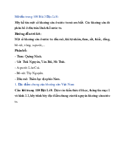 Giải SGK Địa lí 8 Bài 3: Khoáng sản Việt Nam | Kết nối tri thức