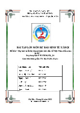 Bài tập lớn Dự báo tuổi thọ trung bình của dân số Việt Nam đến năm 2030 môn Lý thuyết dự báo kinh tế | Đại học kinh tế Quốc dân