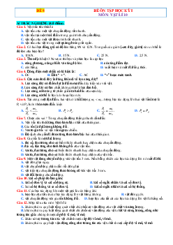 Đề kiểm tra học kỳ 1 môn Vật lí 10 Kết nối tri thức có đáp án-Đề 8
