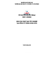 BÁO CÁO THỰC TẬP TỐT NGHIỆP TẠI CÔNG TY TNHH CÁNH CUNG - MSSV 195200020