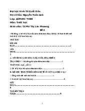 Bài tập Triết học đề 2 | Trường Đại học Kinh tế Quốc dân