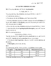 Bài tập tổng hợp động hóa học | Tài liệu môn Hóa lý 2 | Đại học Bách khoa hà nội