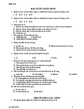 Trắc nghiệm ôn tập hóa sinh | Đại học Y khoa Phạm Ngọc Thạch