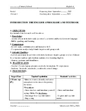 Giáo án môn Tiếng anh lớp 4 - Starter | Bộ sách Global Success | Tiểu học ( Chương trình mới)