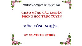 Giáo án điện tử Công nghệ 6 Bài 7 Chân trời sáng tạo: Trang phục