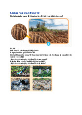 Giải SGK Khoa học lớp 5 Chân trời sáng tạo Bài 2: Ô nhiễm, xói mòn đất và bảo vệ môi trường đất