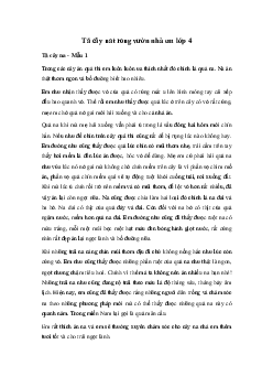 Tả cây na trong vườn nhà em | Tập làm văn lớp 4