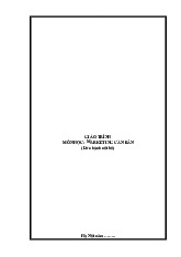 Giáo Trình Môn Marketing cơ bản | Trường Cao đẳng công thương Việt Nam