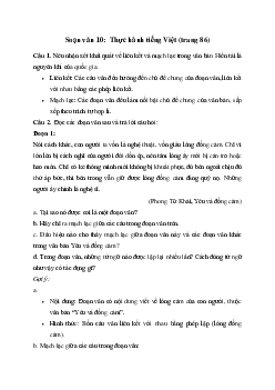 Soạn bài Thực hành tiếng Việt trang 86 - Kết nối tri thức Ngữ văn lớp 10