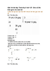 Giải Vở bài tập Toán lớp 5 bài 127: Chia số đo thời gian cho một số