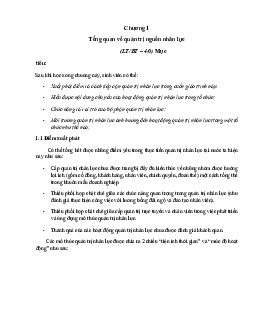 ôn tập chương 1 môn quản trị học