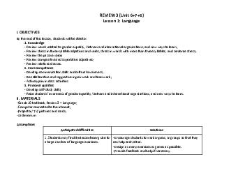 Giáo án Tiếng Anh 10 sách Kết nối tri thức với cuộc sống (Cả năm) | Review 3