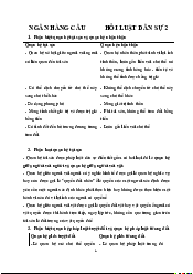 Ngân hàng câu hỏi dân sự 2 - Luật Dân Sự | Trường Đại học Luật, Đại học Quốc gia Hà Nội