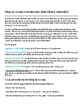 Đăng ký xe máy ở Hà Nội năm 2024 hết bao nhiêu tiền?