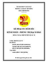 Lập kế hoạch chăm sóc - Tài liệu tổng hợp