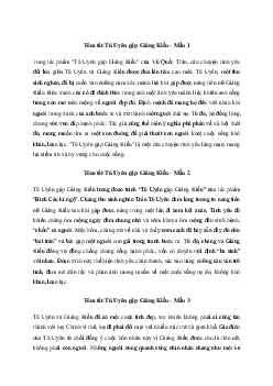 Tóm tắt Tú Uyên gặp Giáng Kiều (3 Mẫu) | Văn mẫu 11 Chân trời sáng tạo