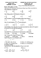 Đề kiểm tra Toán 7 đầu năm 2024 – 2025 trường THCS Ninh Bình – Bạc Liêu – Ninh Bình