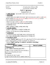 Giáo án môn Tiếng anh lớp 4 tuần 23 - Unit 13: Appearance | Bộ sách Global Success | Tiểu học ( Chương trình mới)